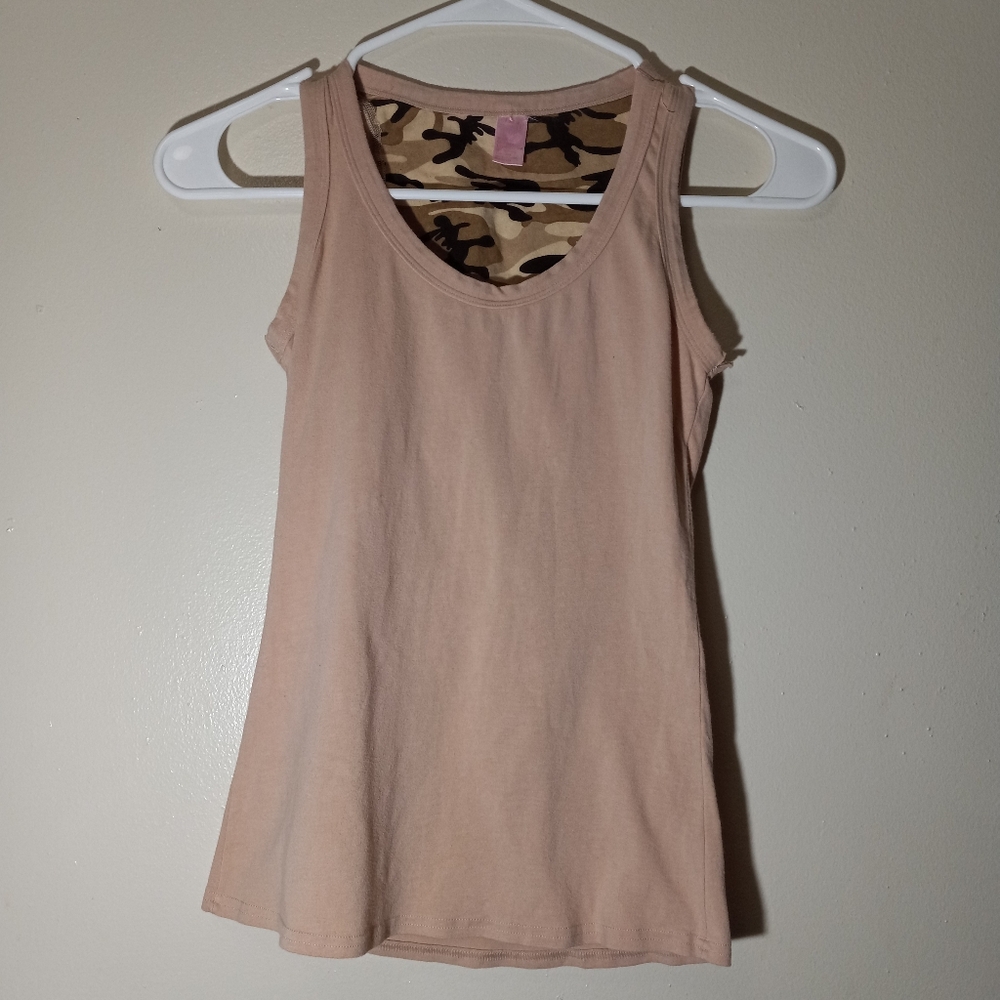 Jackie Women's Beige Tank Top Sz Meduim